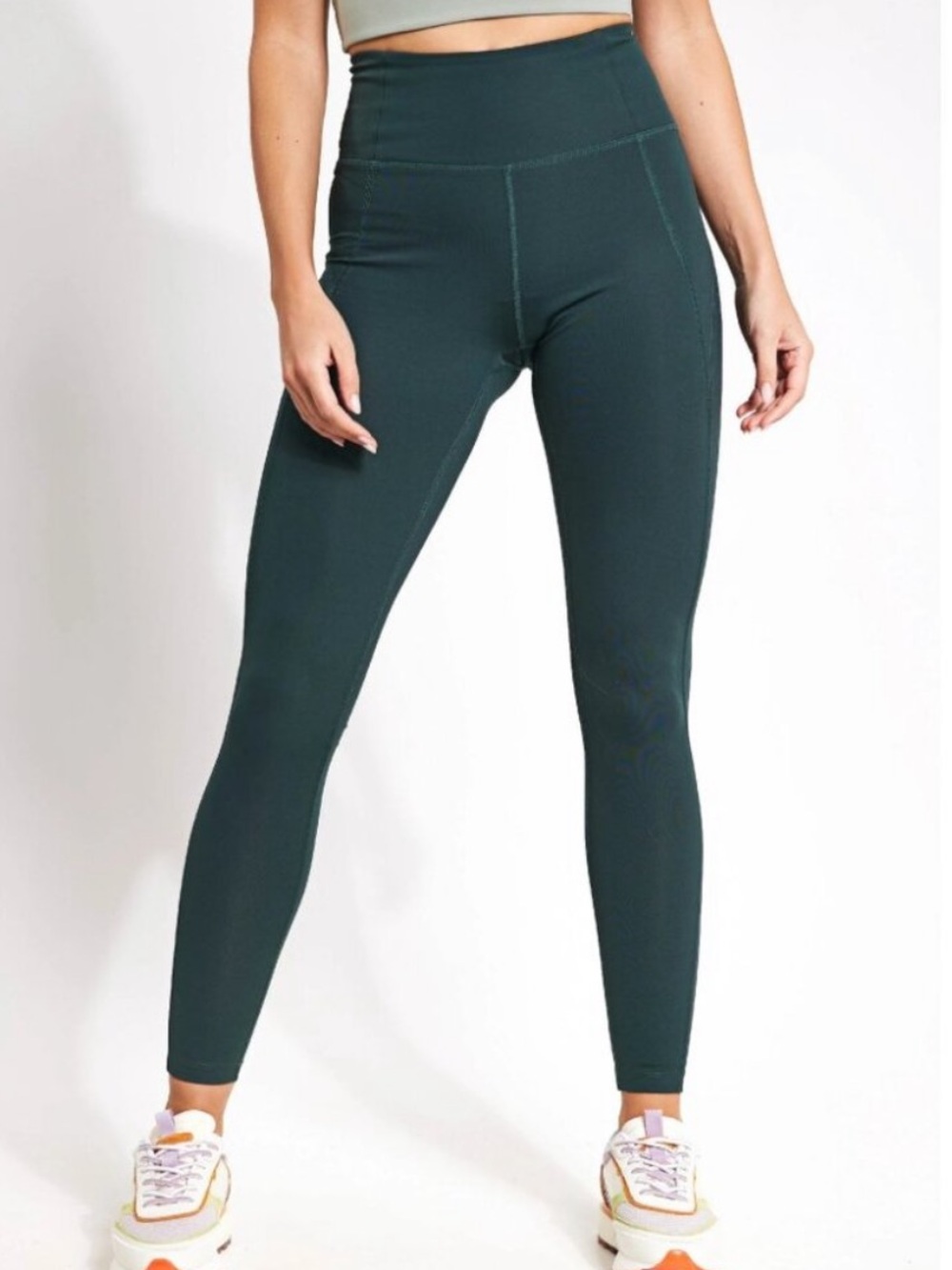 Dark Green Girlfriend Collective Compressive Pocket Legging